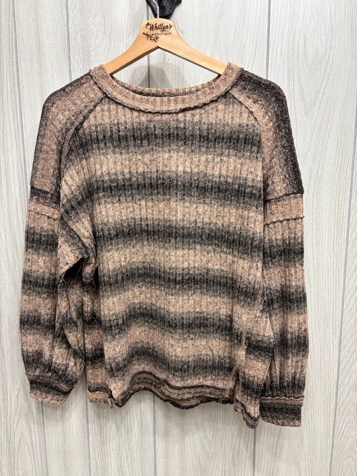Driftwood Fade Waffle Knit Top