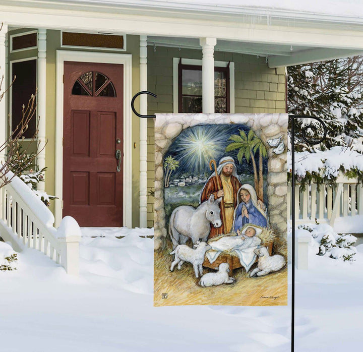Star of Bethlehem Nativity Garden Flag