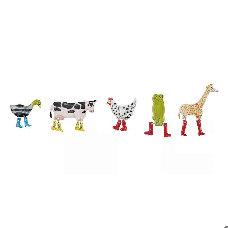 Barnyard Boot Buddies Magnets