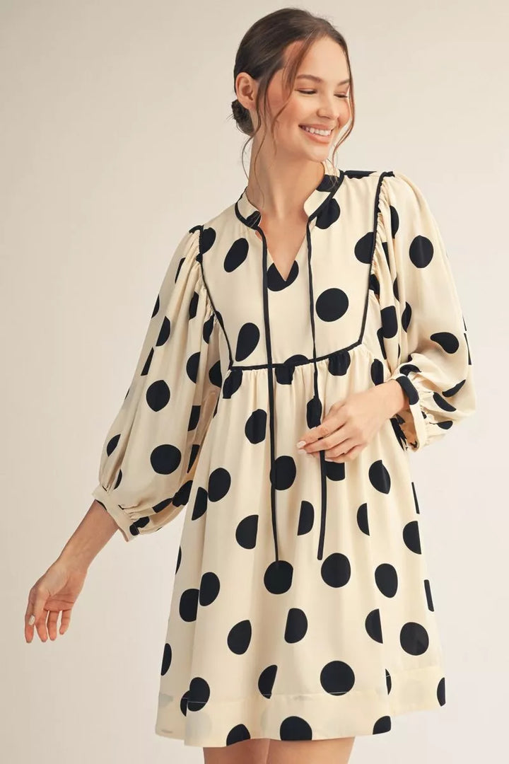Classic Charm Polka Dot Dress