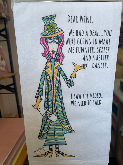 Saw the Video Tea Towel