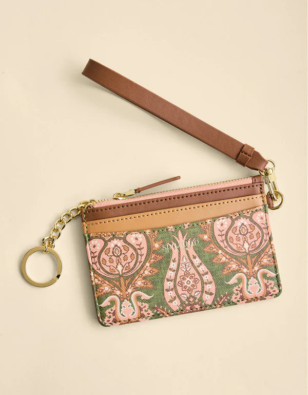 Slimcard Coin Purse - Mercer House Damask Olive