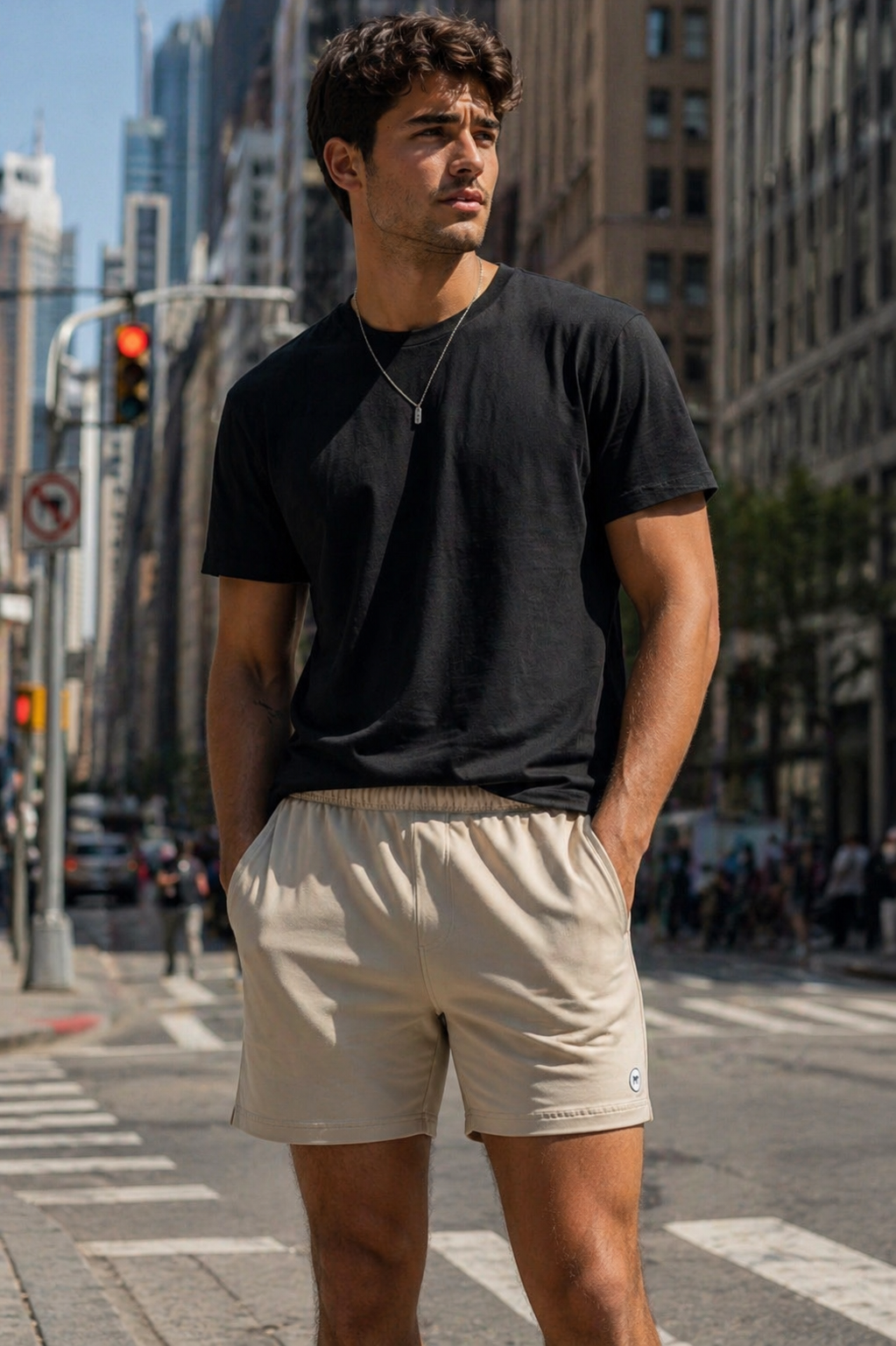 Sun Washed Shorts – Beige