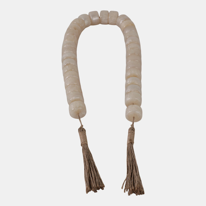 Ivory Stone Beaded Decorative Garland