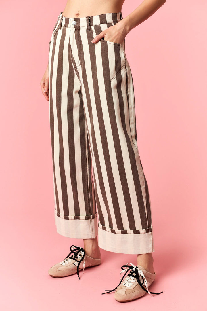 Boardwalk Stripe Wide Leg Pants
