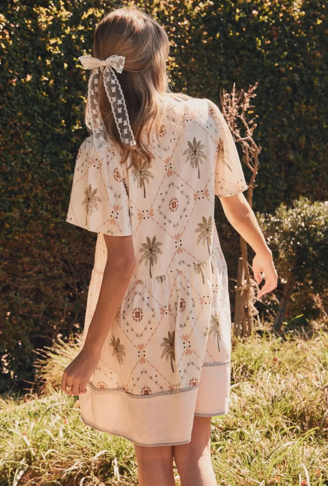 Golden Grove Flutter Dress