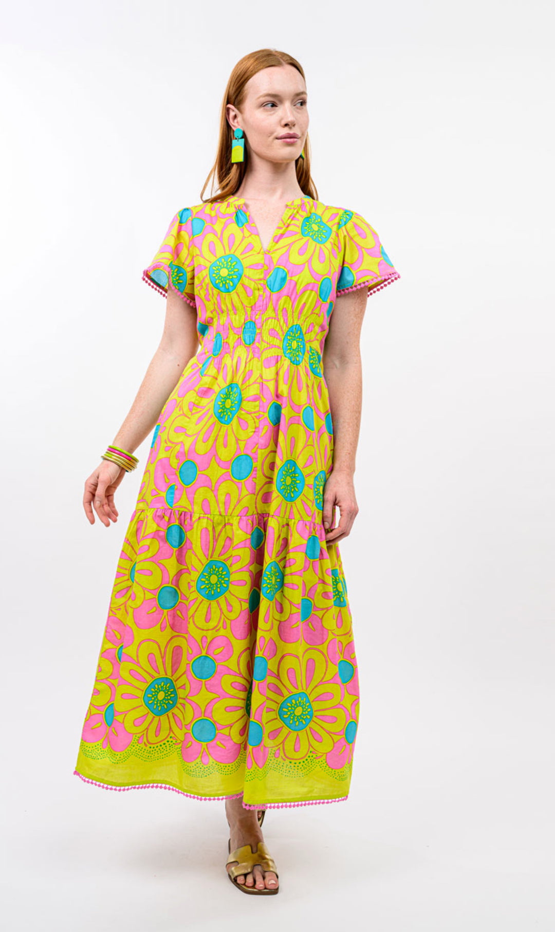 Sunburst Garden Maxi Dress