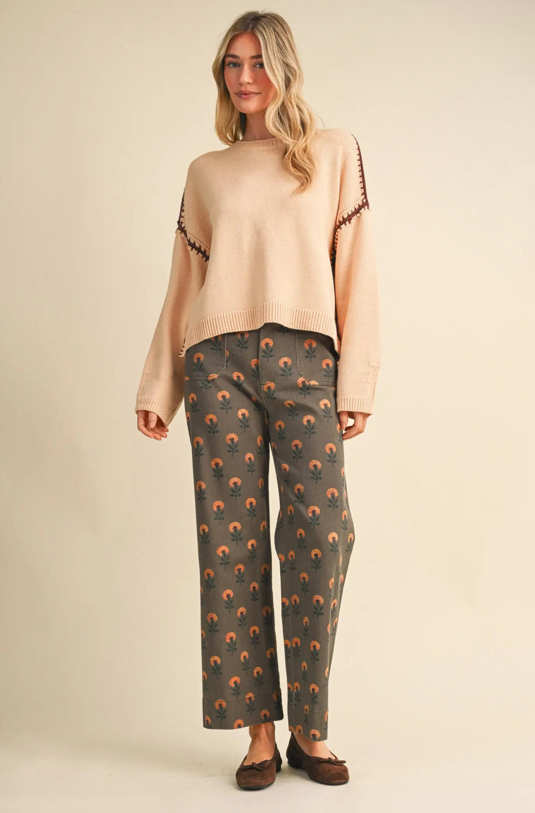 Harvest Bloom Wide Leg Pants
