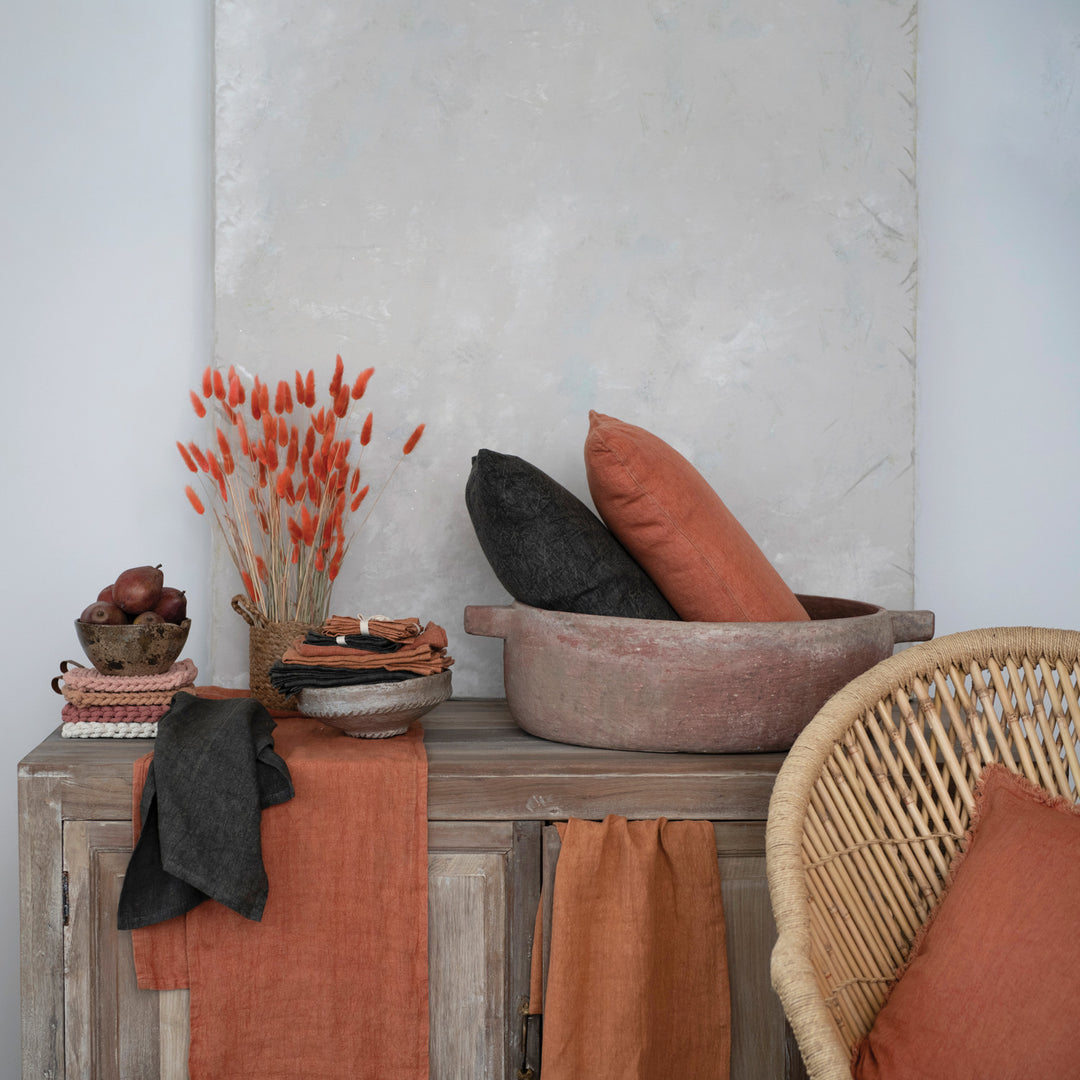 108” Stonewashed Linen Table Runner