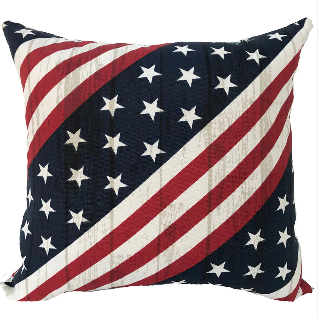 Americana Flag Outdoor Pillow
