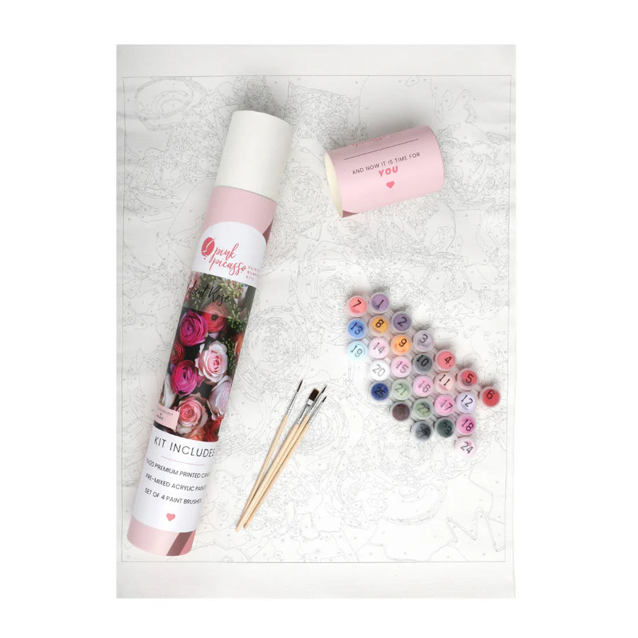 Floral Paint-by-Numbers Kit