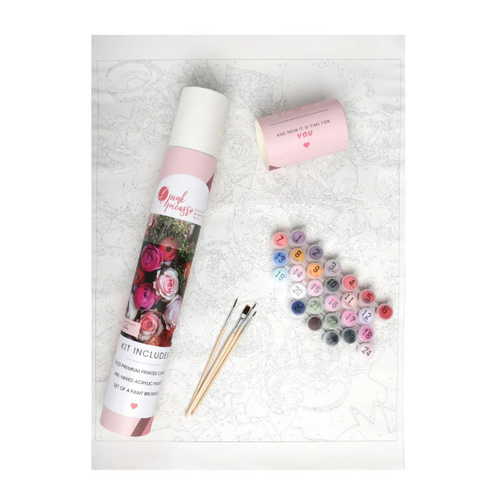 Floral Paint-by-Numbers Kit