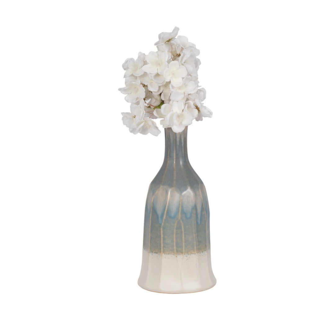 Blue Horizon Reactive Glaze Vase