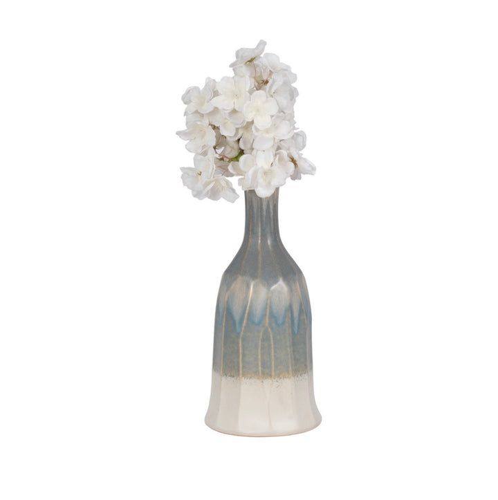 Blue Horizon Reactive Glaze Vase