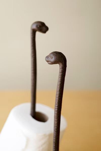 The Long Neck Dino Paper Towel Holder