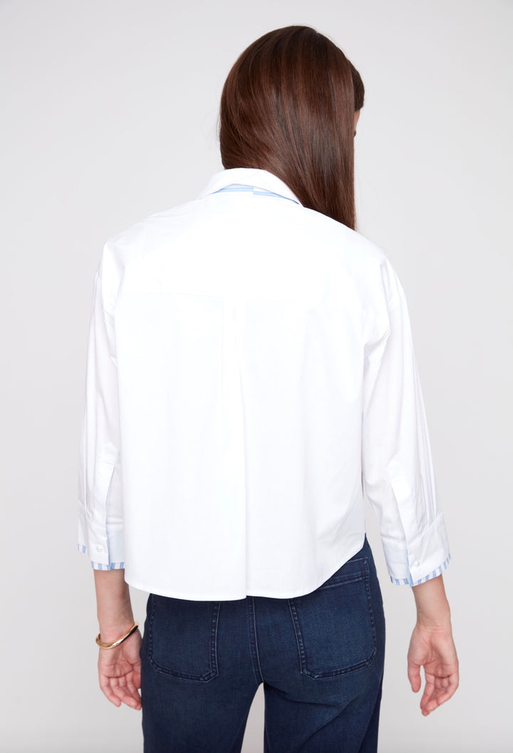 The Oxford Tie Blouse – White