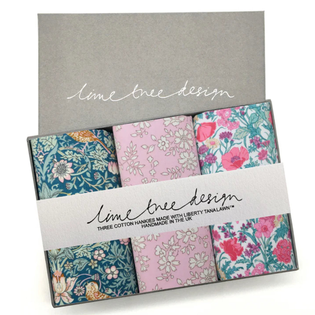 Liberty Floral Hankie Gift Set