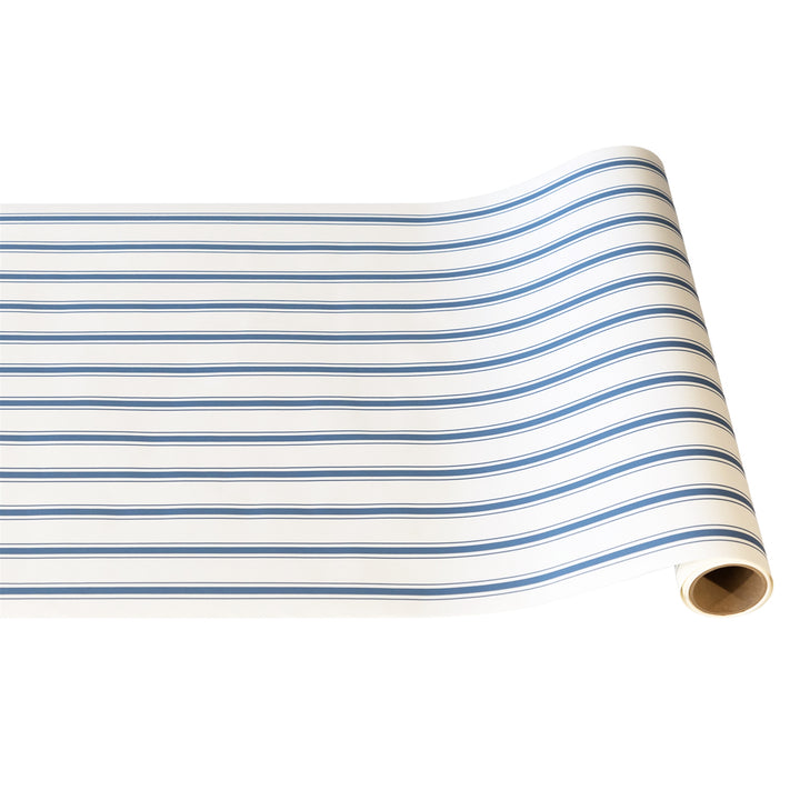 Classic Blue Stripe Paper Table Runner