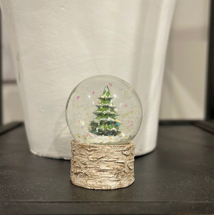 Mini Snow Globe with Christmas Tree