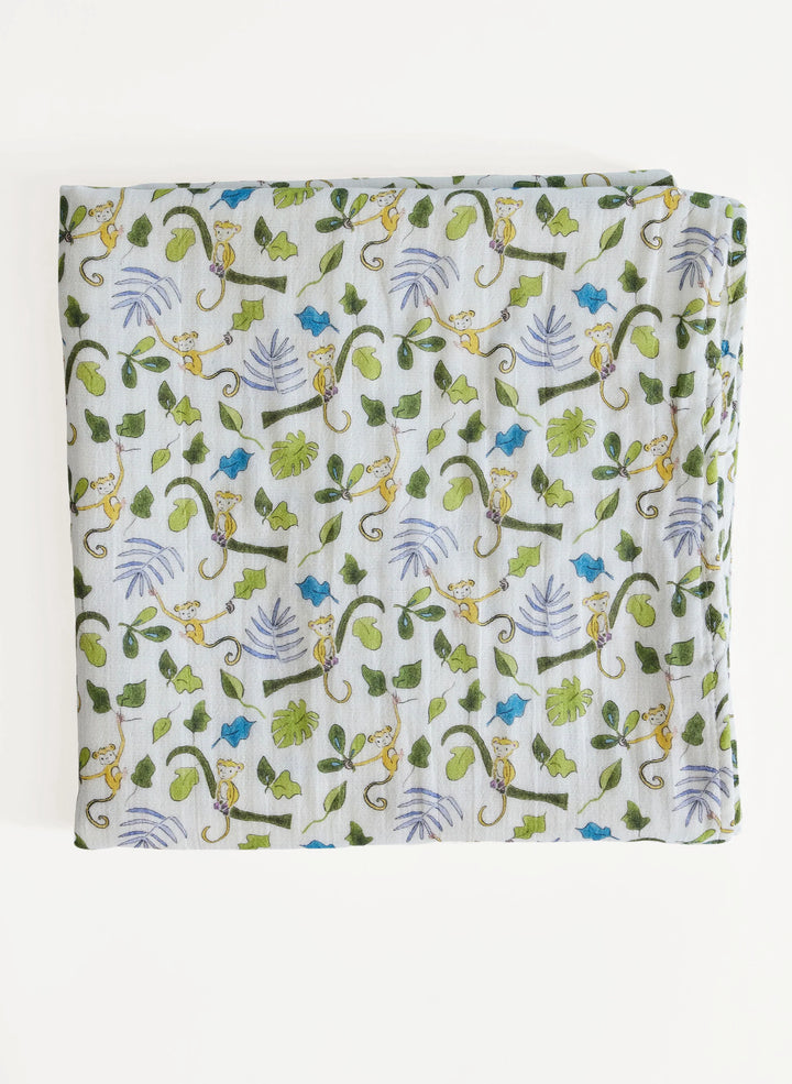 Monkey Around Muslin Shawl Blanket