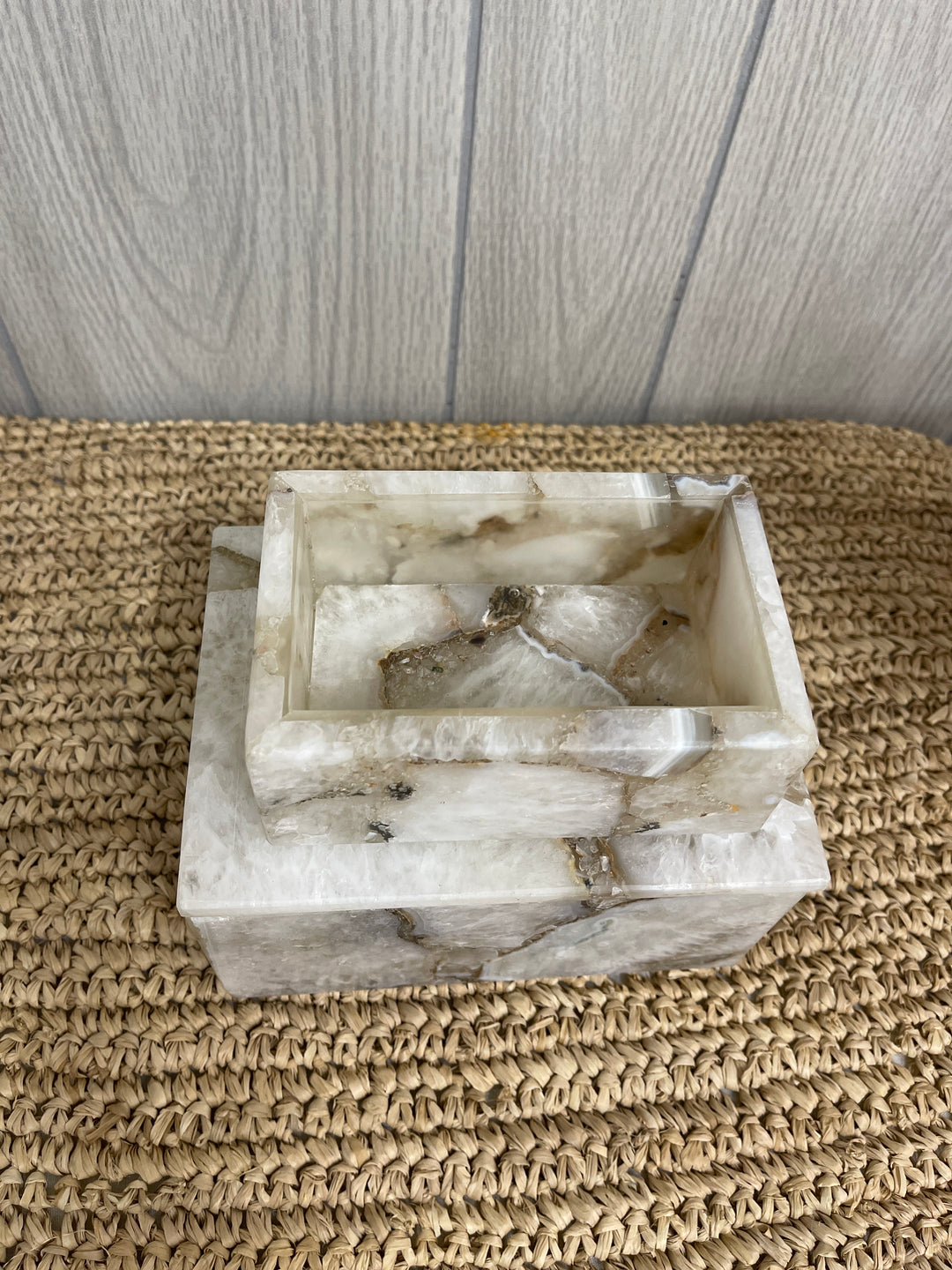 Rectangle Agate Boxes (Set of 2)