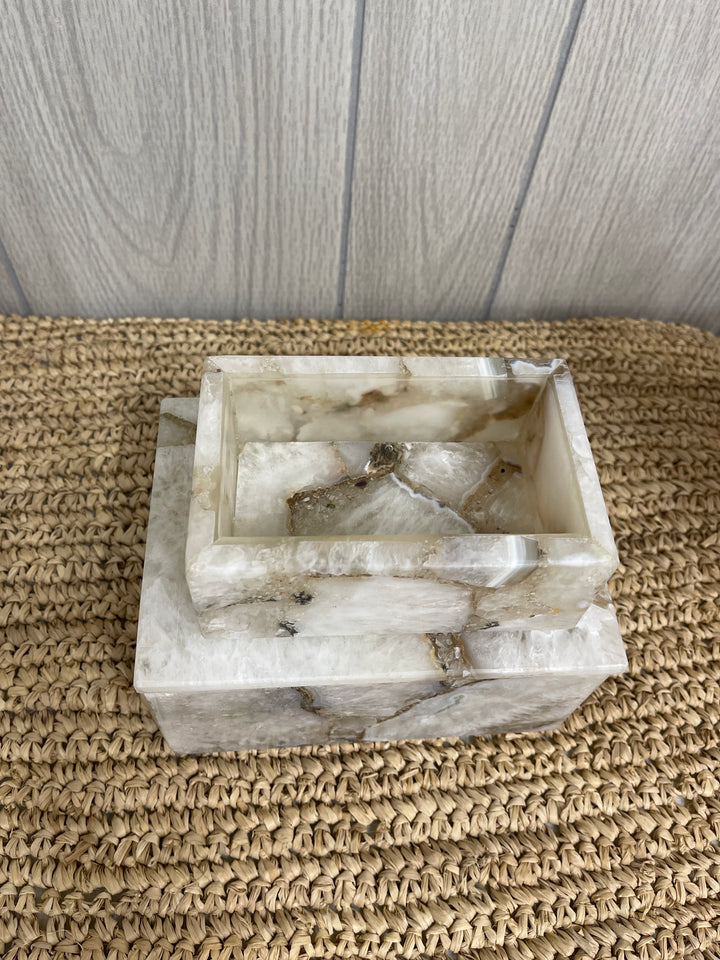 Rectangle Agate Boxes (Set of 2)
