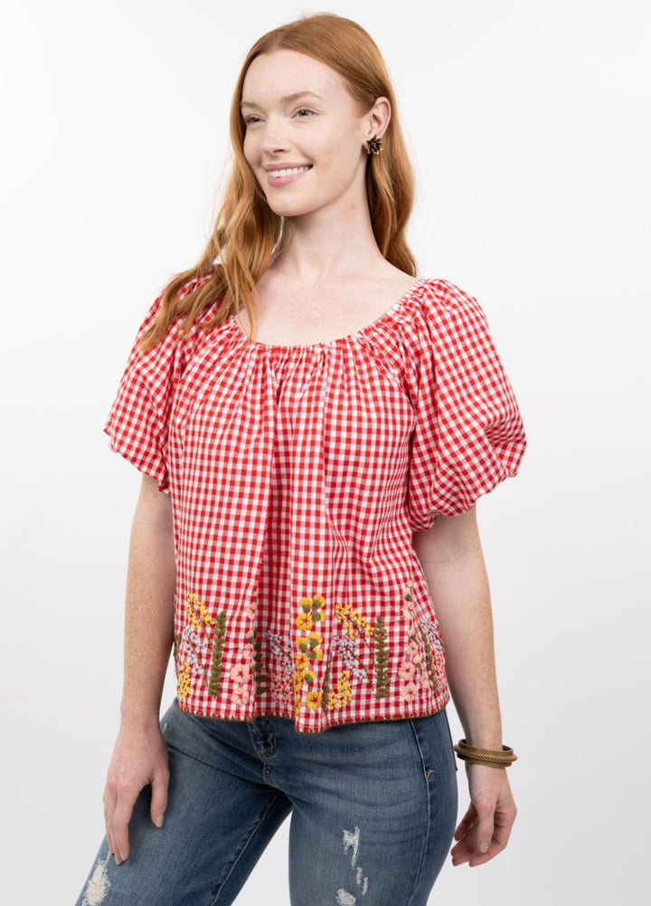 Picnic Charm Gingham Top