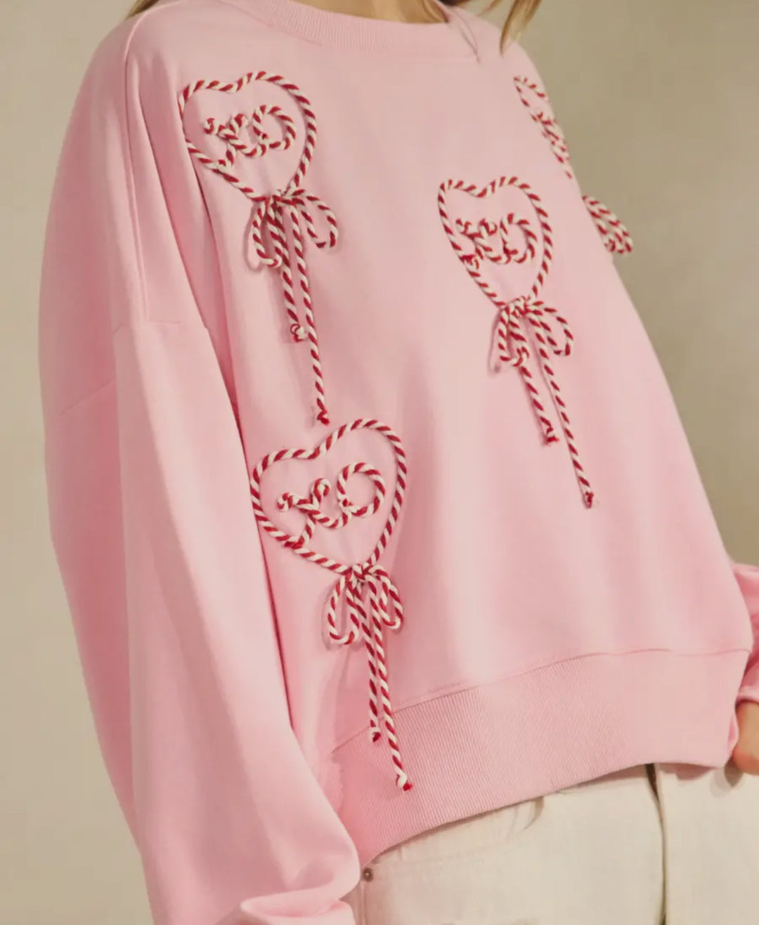 Sweetheart Candy Rope Sweatshirt