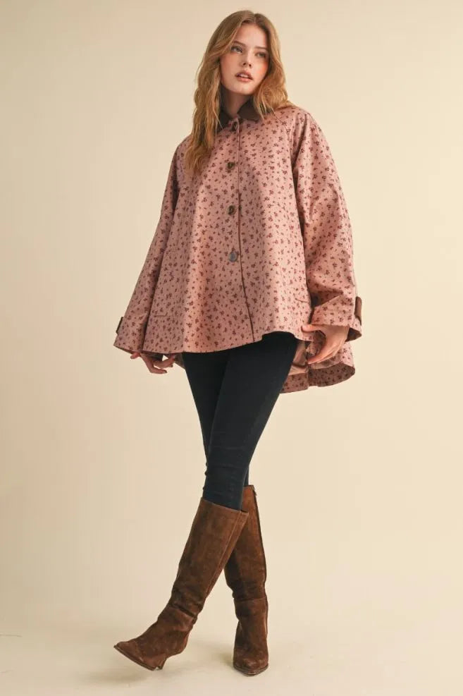 Rosewood Ditsy Floral Jacket