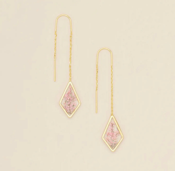 Whispered Bloom Threader Earrings - FINAL SALE