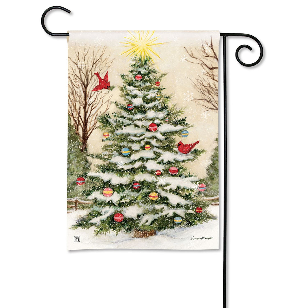 Christmas in the Pines Garden Flag