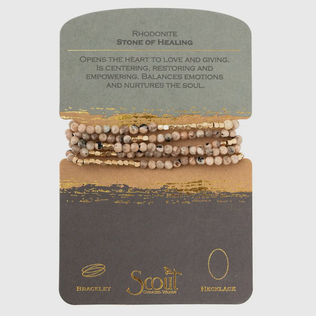 Stone Wrap Bracelet/Necklace