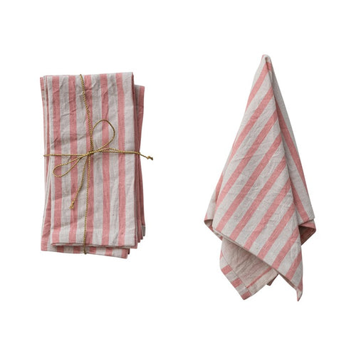 Light Pink Stripe Napkins