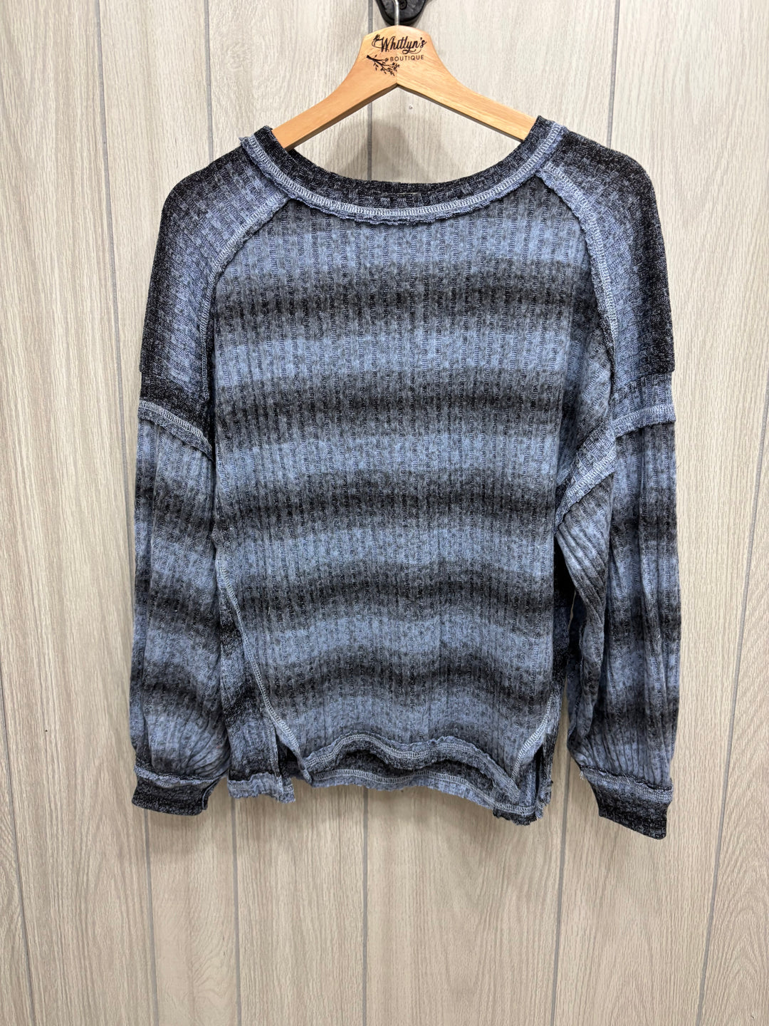 Driftwood Fade Waffle Knit Top