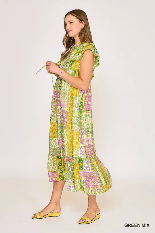 Patch Me Up Midi Dress