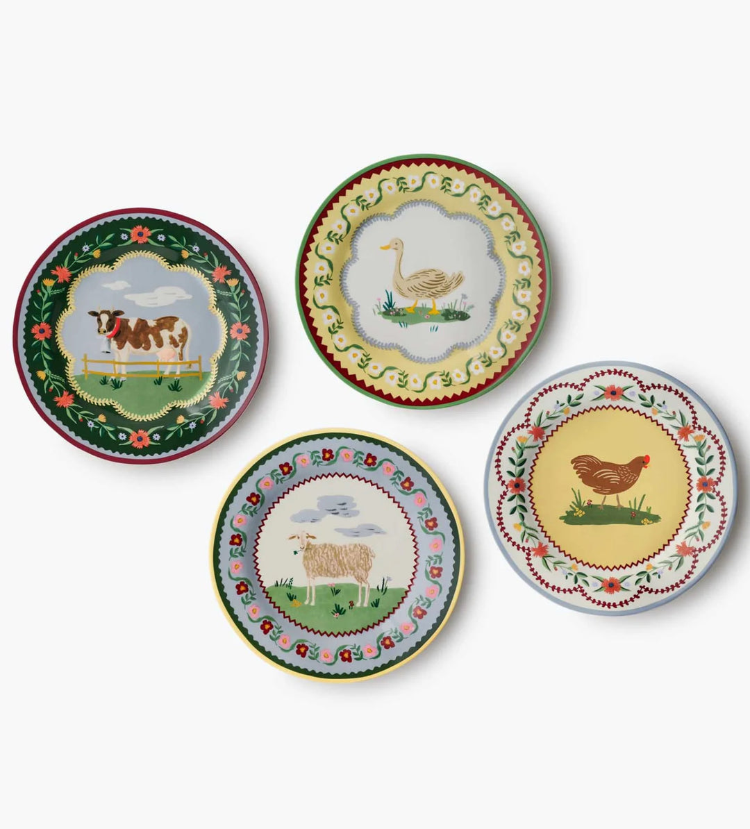 Countryside Charm Dessert Plates