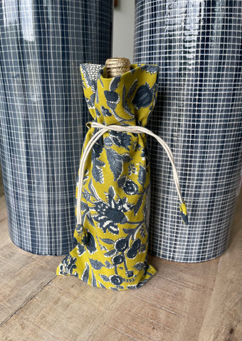 Cotton Design Wine Bag