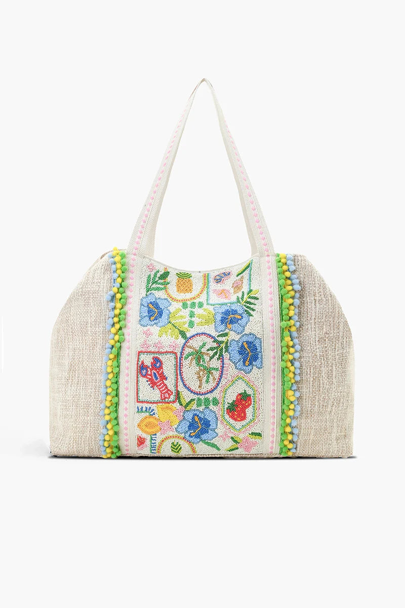 Island Escape Jute Tote