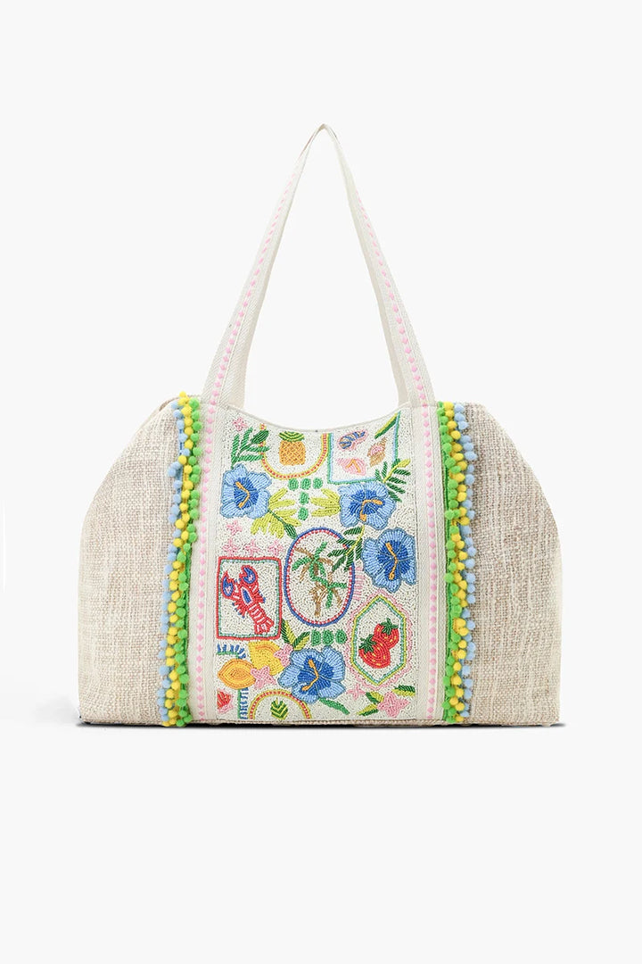 Island Escape Jute Tote