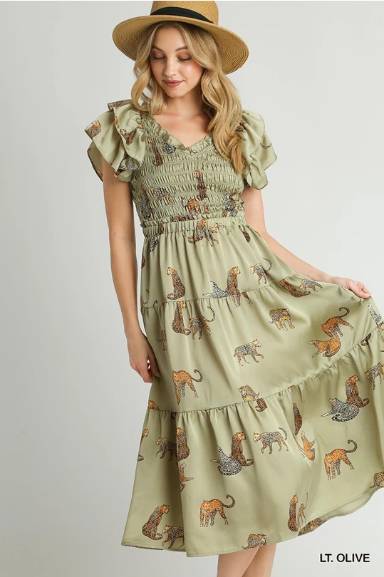 Leopard Heaven Midi Dress