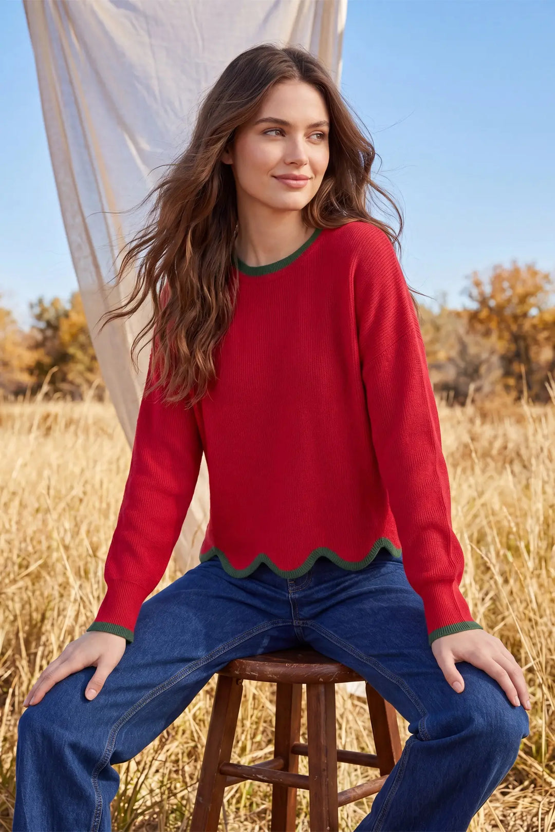 The Merry Scallop Sweater