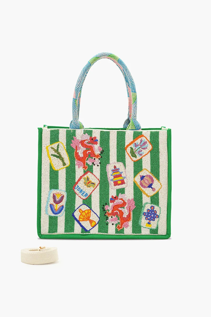Mahjong Social Jacquard Tote