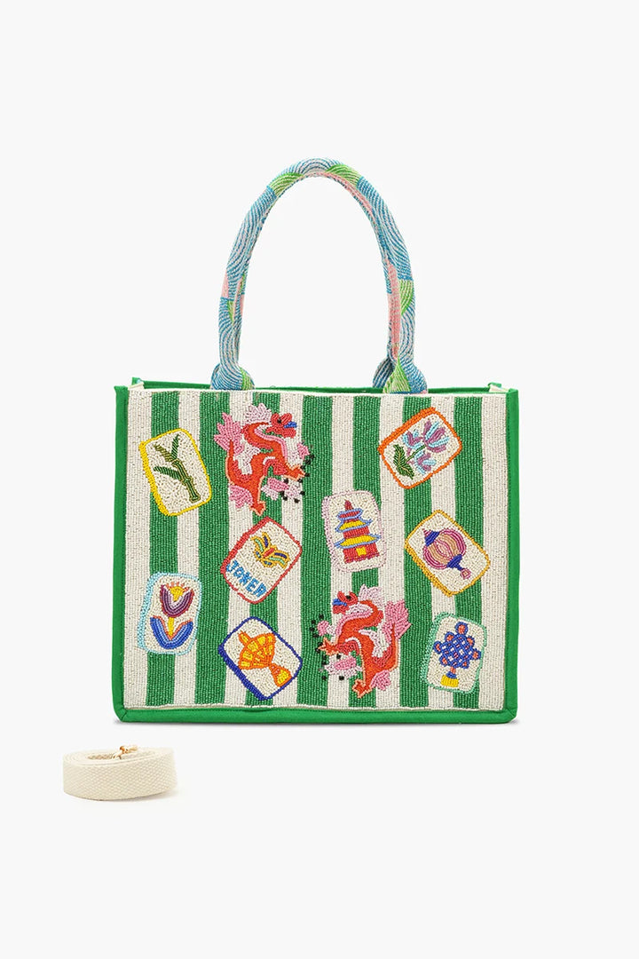 Mahjong Social Jacquard Tote