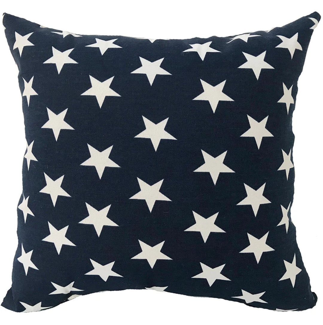 Navy Star Outdoor Pillow