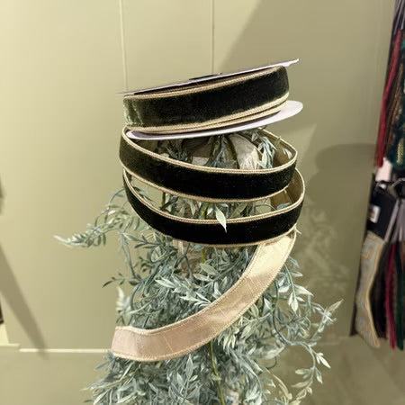 John Mark Enterprises: Black Velvet & Gold Ribbon
