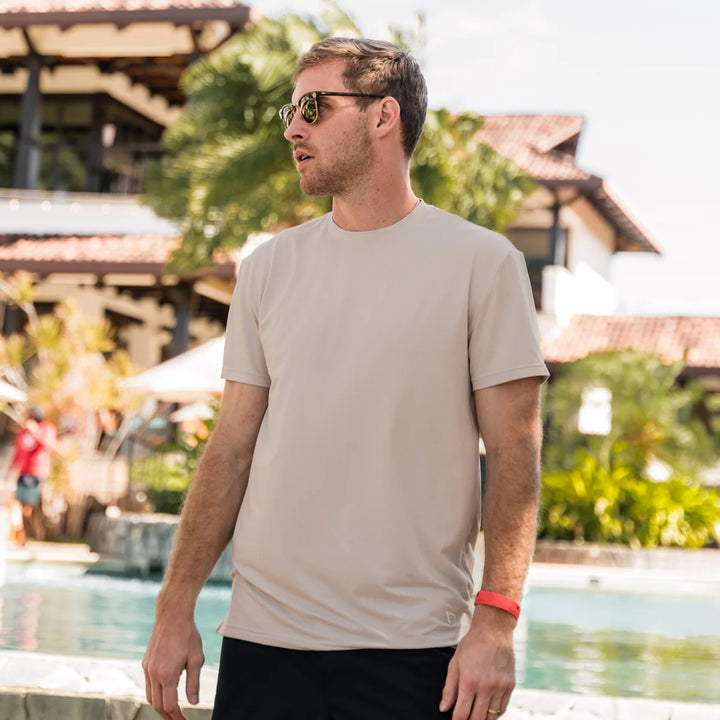 Go-To Performance Tee – Sand