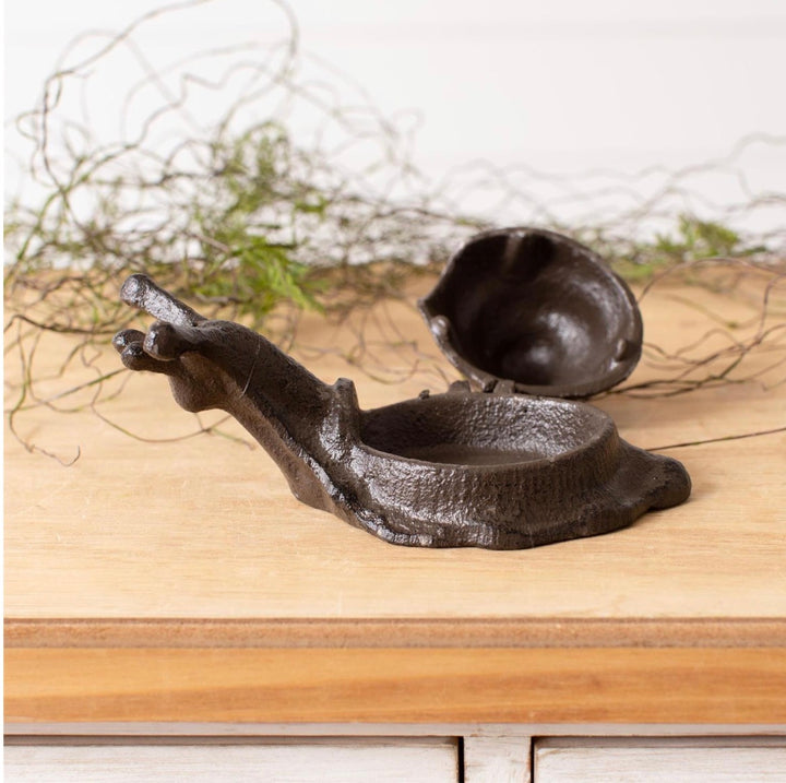 Slow & Steady Cast Iron Snail Hideaway