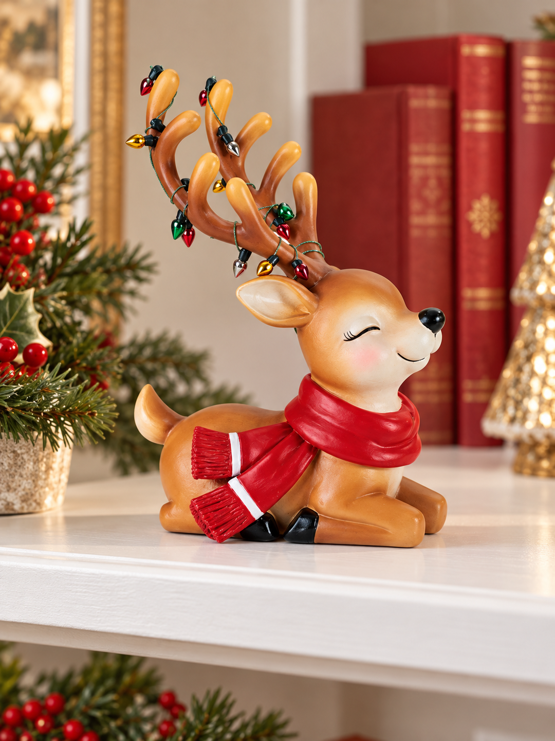 Merry & Bright Reindeer Figurines