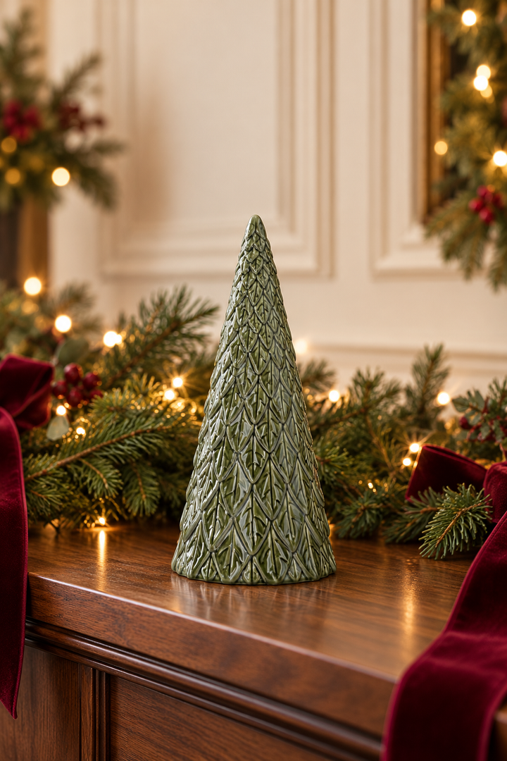Evergreen Elegance Textured Christmas Trees