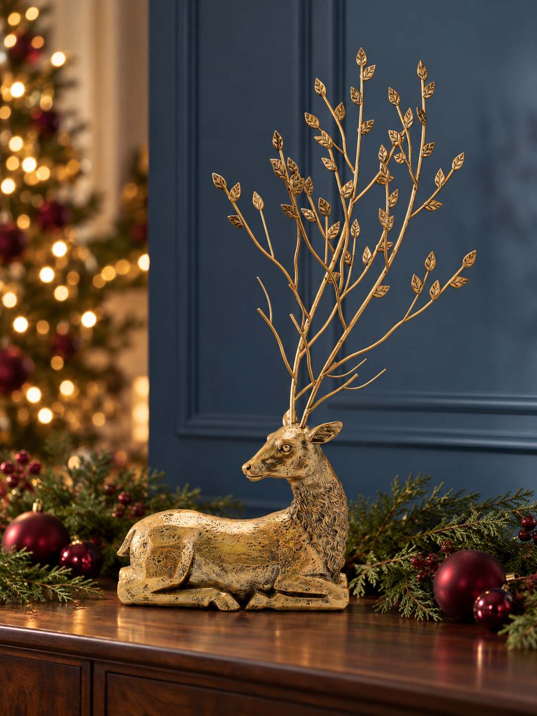 Gilded Woodland Deer – 21″ & 25″